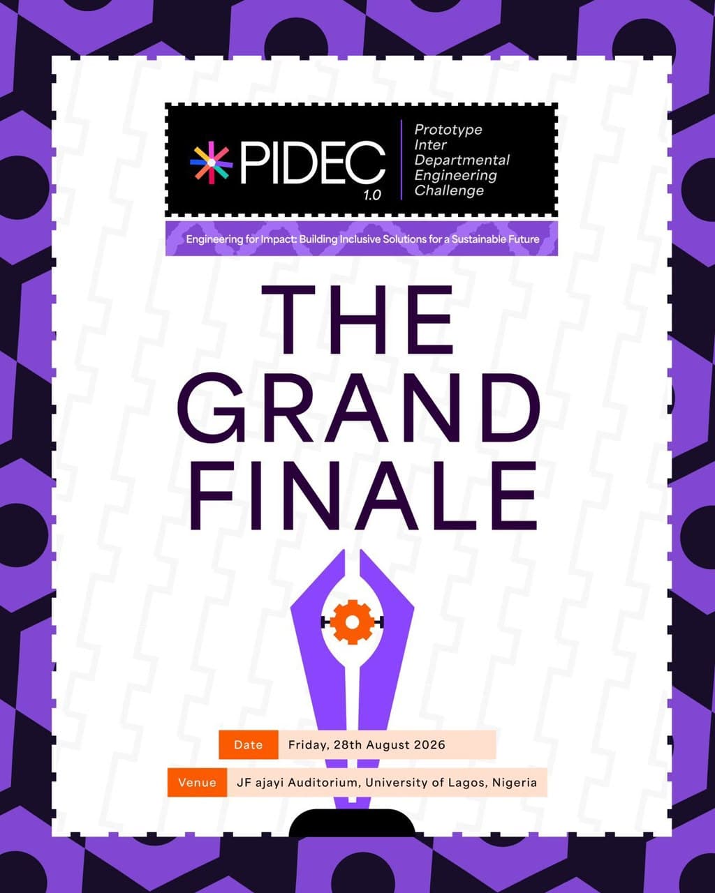 PIDEC 1.0 Grand Finale poster